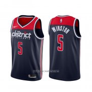 Camiseta Washington Wizards Cassius Winston NO 5 Association 2020-21 Azul